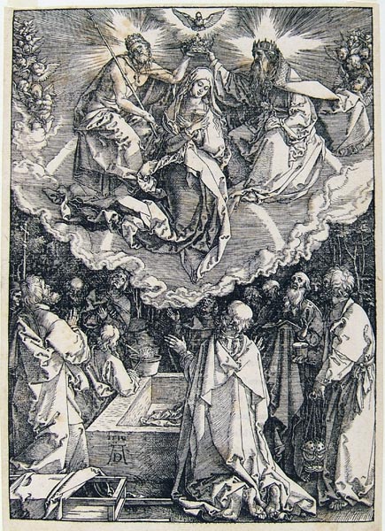D?rer Albrecht - L' assunzione e l' incoronazione della Vergine  (dalla serie: La vita della Vergine)